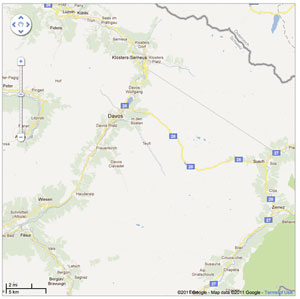 map of mountainous area