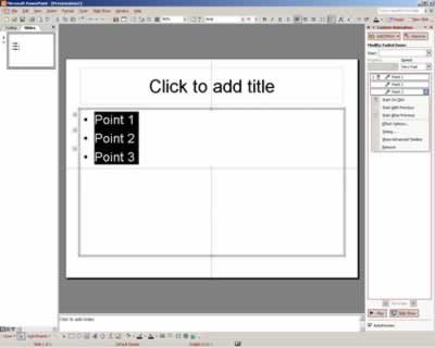 animating text in powerpoint